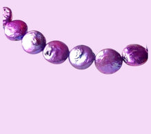 Load image into Gallery viewer, Purple Passion Six Freshwater Coin Pearls 008502