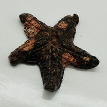 Load image into Gallery viewer, Hand Carved Mica Quartz Starfish Pendant Bead | 67x65x10mm | Brown, Pink |