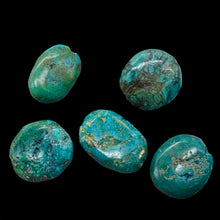 Load image into Gallery viewer, Turquoise Nugget Beads | 23x7 to 20x7mm | 20gtw | Blue, Black | 5 Beads |