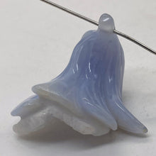 Load image into Gallery viewer, Blue Chalcedony Carved Druzy Flower Bead | 40 cts | 1" Long |