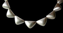 Load image into Gallery viewer, Designer 12 Brushed Silver Triangle Bead (24 Grams) 8 inch Strand 107236