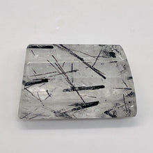 Load image into Gallery viewer, Tourmalinated Quartz Trapezoid Bead - Double Drilled| 21x14x7mm| Clear, Black| 1