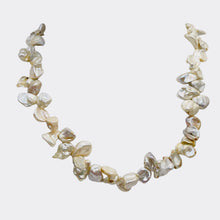 Load image into Gallery viewer, Keishi 16" Strand Cornflake FW Pearls | 9x7 to 8x6x3mm | Silver White | 70 |