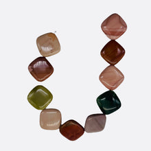 Load image into Gallery viewer, Imperial Jasper 20x18x6mm Square Coin Bead 8 inch Strand 10259HS