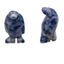 Load image into Gallery viewer, March of The Penguins 2 Carved Sodalite Animal Beads | 21.5x12.5x11mm | Blue