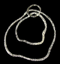 Load image into Gallery viewer, Designer Hammered Silver Loop Component Piece 10292