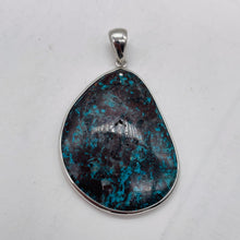 Load image into Gallery viewer, Chrysocolla Sterling Silver Oval Pendant| 2 1/4" Long | Blue, Green | 1 Pendant|