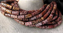 Load image into Gallery viewer, Wild Exotic Tiger Jasper Carved Tube Bead |18x10mm | 1 Bead |