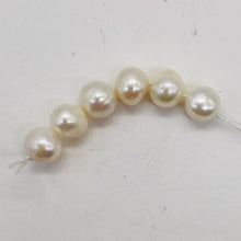 Load image into Gallery viewer, Round Fresh Water Wedding Pearls Parcel | 7mm | Glowing White | 6 Pearls |