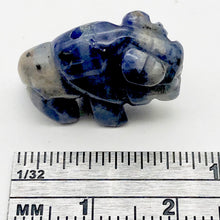 Load image into Gallery viewer, Abundance 2 Sodalite Hand Carved Bison / Buffalo Beads | 21x14x7.5mm | Blue