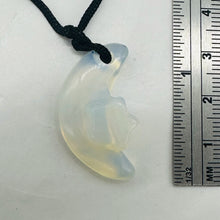 Load image into Gallery viewer, Blue White Opalized Glass Star and Moon Pendant Necklace Celestial