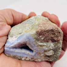 Load image into Gallery viewer, Chalcedony 265g Natural Specimen | 3x2 1/2x1 1/2" | Blue White Gray| 1 Specimen|