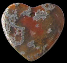 Load image into Gallery viewer, Druzy Glowing Mossy Limbcast Heart Pendant Bead 5775AZ