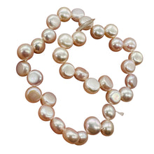 Load image into Gallery viewer, Top Drilled Button 7-7.25x4mm Lavender Pink FW Pearl 8" Strand 4761
