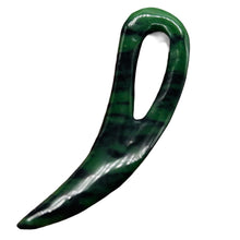 Load image into Gallery viewer, Ruby Zoisite Comma Pendant Bead | 94x28x6mm | Green Red | 1 Pendant Bead |