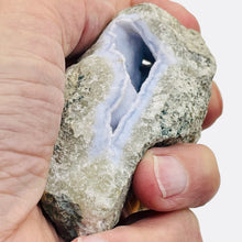 Load image into Gallery viewer, Chalcedony 222g Natural | 3 3/4x1 3/4x 1 1/2" | White Gray | 1 Specimen