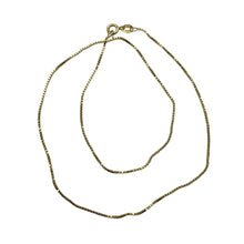Load image into Gallery viewer, Box Chain Necklace Vermeil over Sterling Silver | 18" Long | Gold | 1 Necklace |