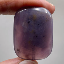 Load image into Gallery viewer, Purple Sage Plume Agate Rectangle Pendant Bead | 39x30x8mm | Purple | 1 Bead |