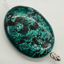 Load image into Gallery viewer, Turquoise Natural Focal 24g Nugget Bead | 42x32x12mm | Blue, Black | 1 Bead |