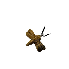 Load image into Gallery viewer, Picture Jasper Stone Dragonfly Pendant | 3/4' Long | Brown, Black | 1 Pendant |