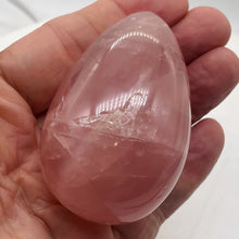 Load image into Gallery viewer, Rose Quartz Egg Collectors| 220g ( 7.7 oz)| 70x47mm | Pink| 1 Display Specimen |