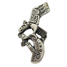 Load image into Gallery viewer, Native American Eagle Salmon Sterling Silver Talisman | 1 1/2" Long | 1 Charm |
