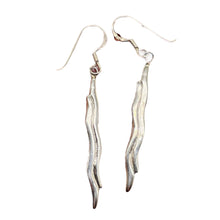Load image into Gallery viewer, Sterling Silver Unique Designer Dangle Earrings| 1 3/4" Long | Silver | 1 Pair |