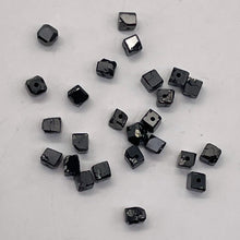 Load image into Gallery viewer, Natural Black Diamond 2.3cts Scissor Cut Cube Beads | 1x1mm to 2x1mm | 25 Beads|