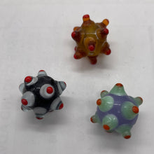 Load image into Gallery viewer, 1 Huge 25x16mm Lampwork Glass Nubby Roundel Bead 7564