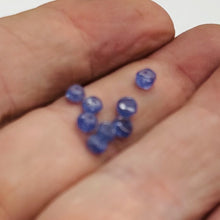 Load image into Gallery viewer, Tanzanite (approx 3cts) Rondelle Faceted Bead Parcel | 4x2mm | Blue | 8 Beads |