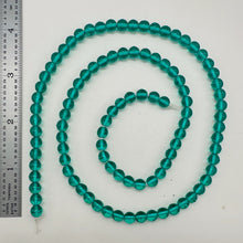 Load image into Gallery viewer, Bohemian glass Round Beads 24" Strand | 6mm | Green | 100 Beads |