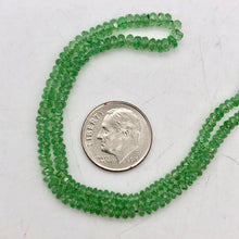 Load image into Gallery viewer, Tsavorite Garnet Faceted Roundel Bead Strand 103287B