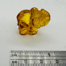 Load image into Gallery viewer, Amber Elephant Carved Figurine } 11.9ct | 1 Elephant | | 22x22x10mm | Amber