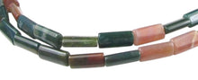 Load image into Gallery viewer, Exotic Fancy Jasper 15x8x5mm Tube Bead Strand 109534