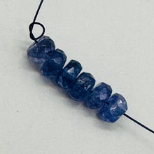 Load image into Gallery viewer, Tanzanite (approx 3.5cts) Rondelle Bead Parcel | 5x3mm | Blue | 5 Beads |