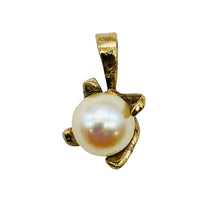 Load image into Gallery viewer, Pearl 14K Gold Filled Drop Pendant | 1/2" Long | White | 1 Pendant |