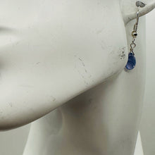 Load image into Gallery viewer, Tanzanite Sterling Silver Wire Wrap Dangle Earrings | Lavender | 1 Inch Long |