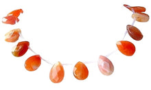 Load image into Gallery viewer, Mandarin Botswana Agate 18x12x5mm Briolette Bead Strand107253