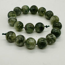 Load image into Gallery viewer, Mossy Aquamarine Round Beads Half-strand | 10mm | Green, Clear | 18 Beads |