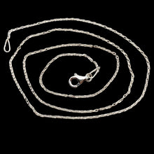 Load image into Gallery viewer, 16" Italian Made 1.2 Grams Solid Sterling Silver 1mm Open Cable Chain | 16 inch|