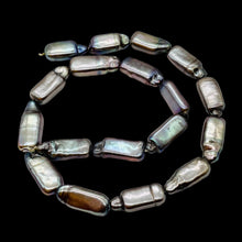 Load image into Gallery viewer, Rare Rectangular Platinum FW Coin Pearl Strand 105223
