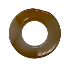 Load image into Gallery viewer, Carnelian Agate Picture Frame Circle Bead | 31x5mm | Orange White |