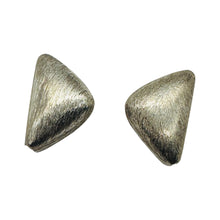 Load image into Gallery viewer, Designer Brushed Sterling Silver Triangle 2 Gram Bead | 17.5x11x8mm | 2 beads |