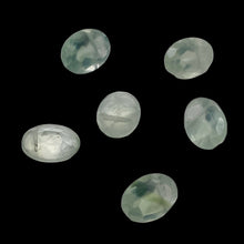 Load image into Gallery viewer, Prehnite Faceted Oval Cabochons | 8x7x4mm | Pale Green | 2 Cabs |