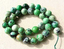 Load image into Gallery viewer, Mojito 10-11mm American Green Turquoise Round Bead Strand 107416