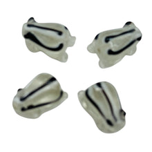Load image into Gallery viewer, Frog Lampwork Glass Jumping Frogs Beads | 17x12x9mm | Celar Black | 4 Beads