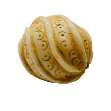 Load image into Gallery viewer, Carved Octopus Tentacle Swirl Waterbuffalo Bone Bead 10760A