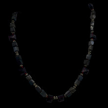 Load image into Gallery viewer, Garnet Grey Moonstone Designer Sterling Silver Adjustable 14 to 30 inch Necklace