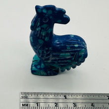 Load image into Gallery viewer, Crowing Rooster Animal Carving | 1 Figurine | | 1 3/4 x 1 3/8" | Blue, Green