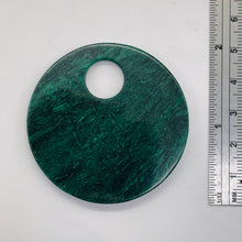 Load image into Gallery viewer, Green African Jade 50mm Pi Circle Pendant Bead